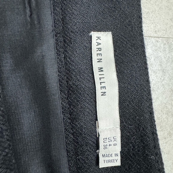 Karen Millen Short Mini Skirt Wool checked plaid - Picture 8 of 8